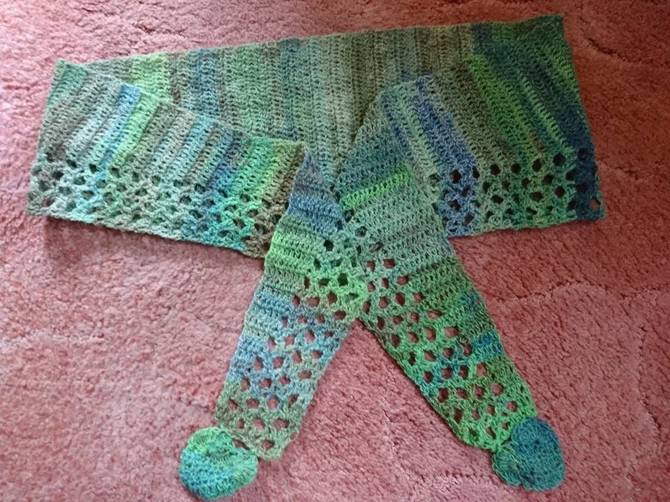 Häkelanleitung Seelchen, schmales Dreieckstuch