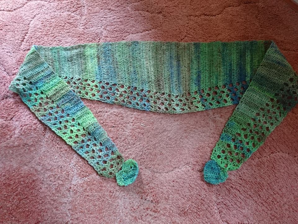 Häkelanleitung Seelchen, schmales Dreieckstuch