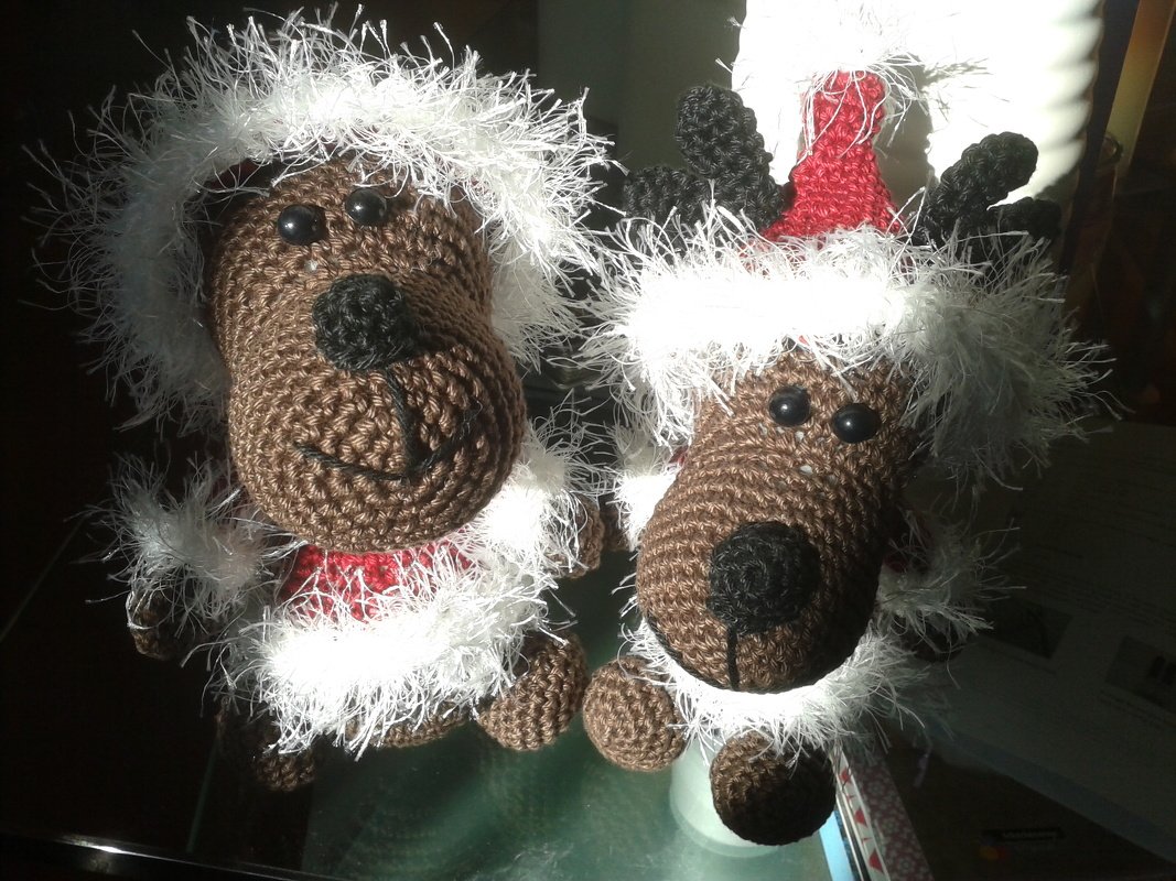 Weihnachtsrentier - Häkelanleitung / PDF