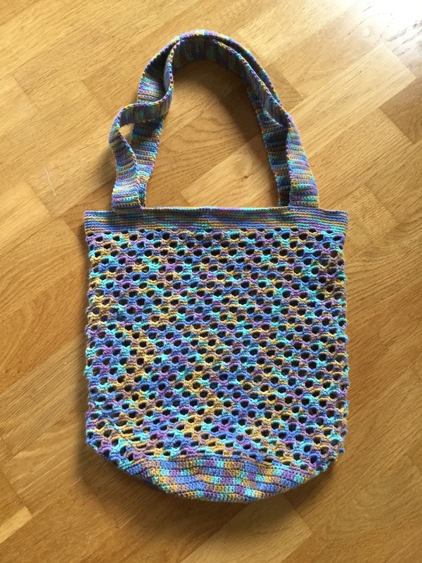 Häkelanleitung für Einkaufsnetz / Tasche # Frühling #