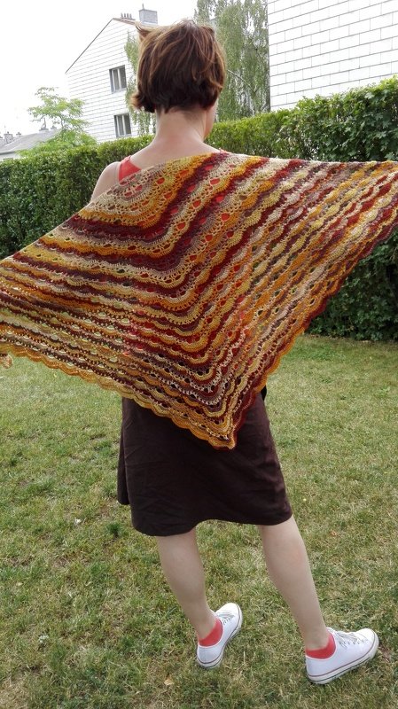 Tuch Sommervirus häkeln