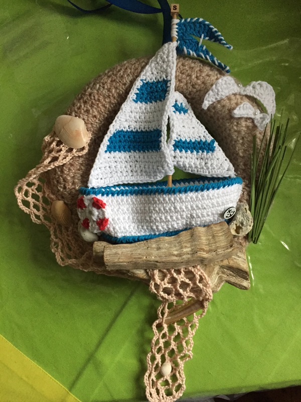 Häkelanleitung / Türkranz Gestrandet