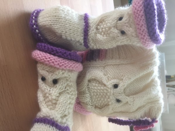 Strickanleitung Babystiefelchen "Eularia" in 4 Größen