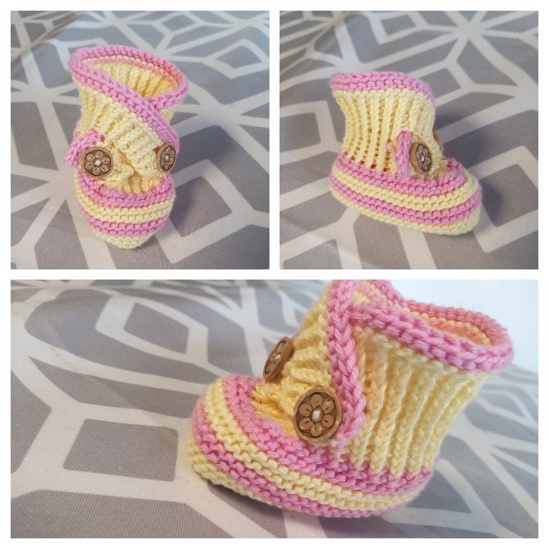 Strickanleitung_    Babyschuhe-Riemchen