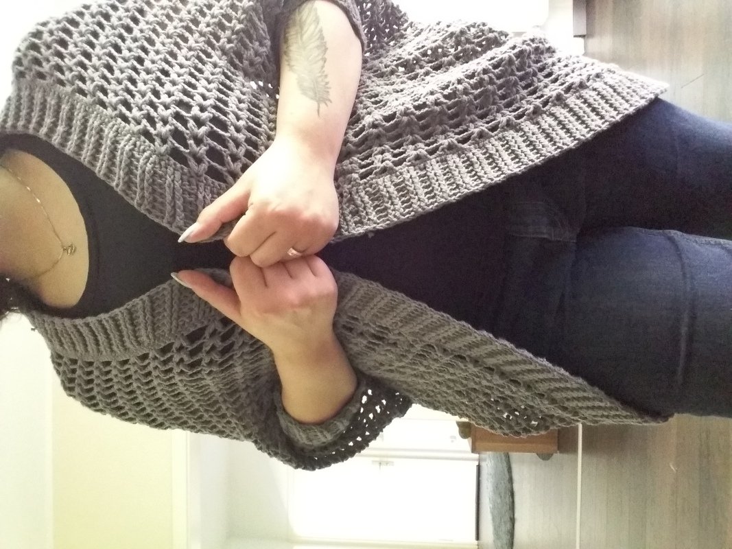 Seelenwärmer, Jacke, Cardigan &quot;kleine Auszeit&quot; - Häkelanleitung