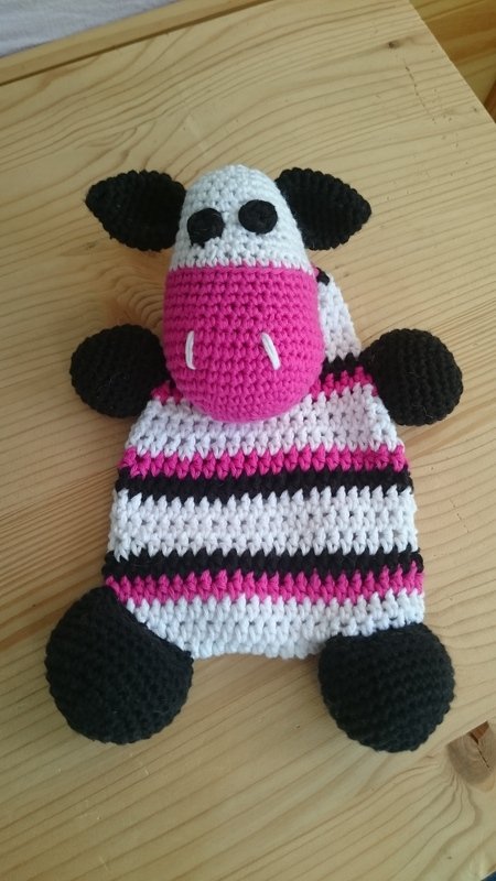 Knistertuch Zebra häkeln