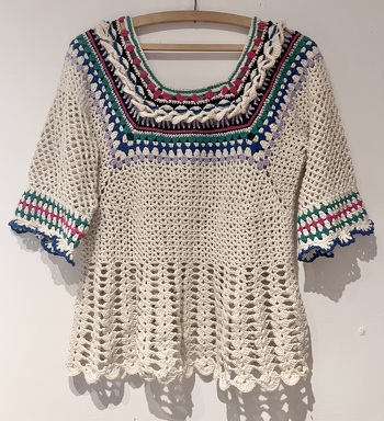 Danke für die schöne Anleitung #petraperle #sommertunikafrida #häkeln #Tunika
Wolle: Gründl Cotton Fun, Nadel 3,25