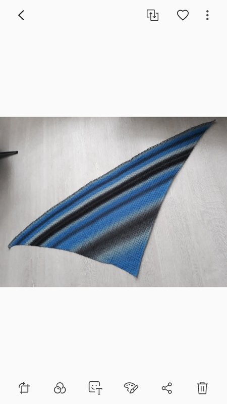 Gehäkeltes Sunrise Dreieckstuch /Schal