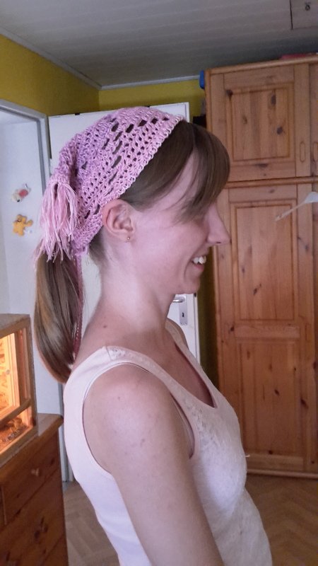 Kopftuch häkeln – Häkelanleitung in allen Größen