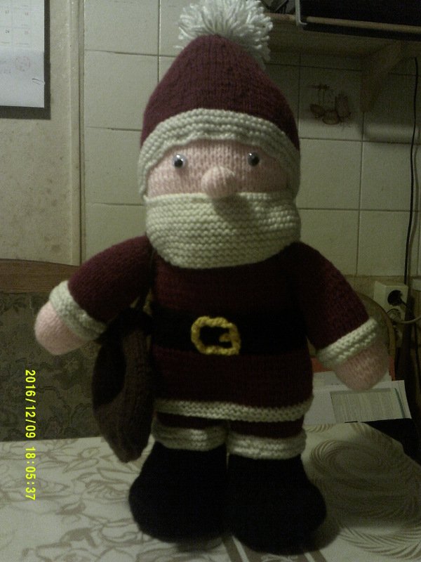 Strickanleitung Weihnachtsmann