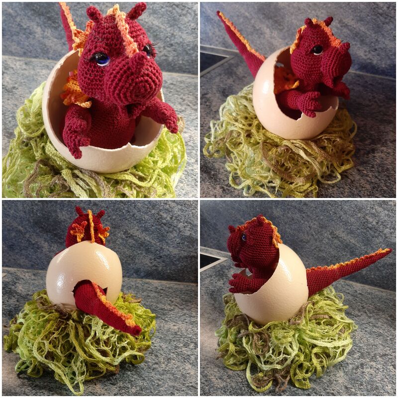 Häkelanleitung Drachenbaby &quot;Sakura-Star&quot;