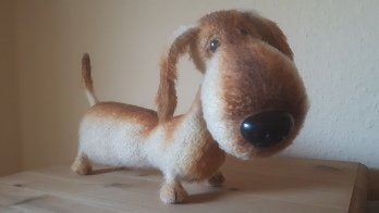 Dackel Kokosnuss ist eine sehr schöne Anleitung, allerdings auch sehr anspruchsvoll.