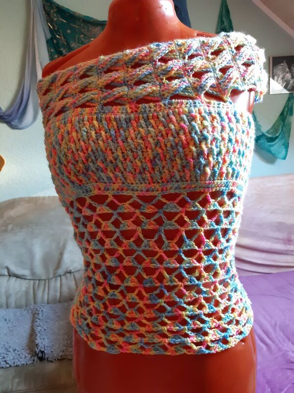 Häkel-Top CLEOPATRA (für alle Größen leicht anzupassen)