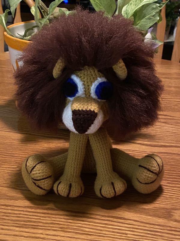 Häkelanleitung von Jack der löwe und blume PDF english-deutsch-dutch ternura amigurumi