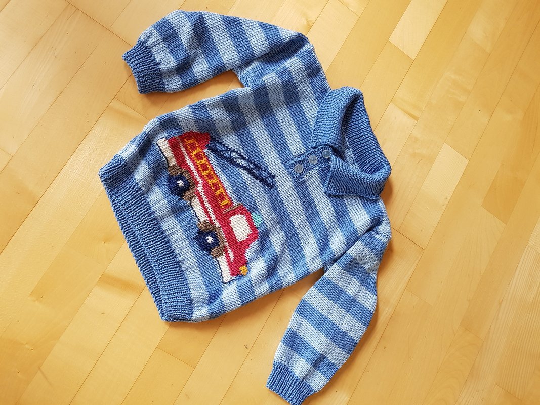 Pullover in 2 Größen - mit 2 Motiven - Strickanleitung