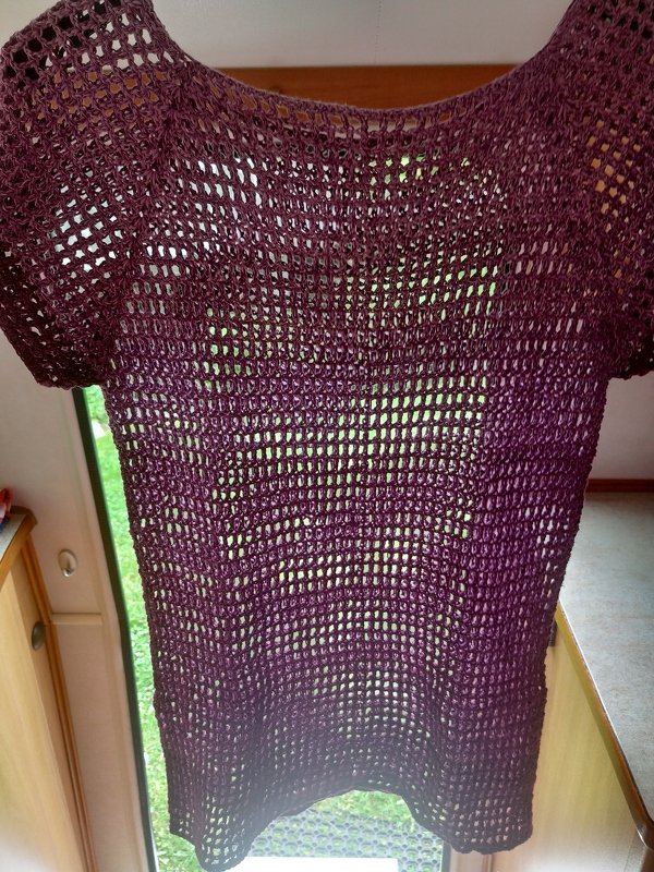 Netzshirt aus Bobbel RVO Häkelanleitung alle Größen