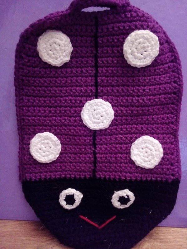 Glückskäfer-Topfhandschuhe - Häkelanleitung