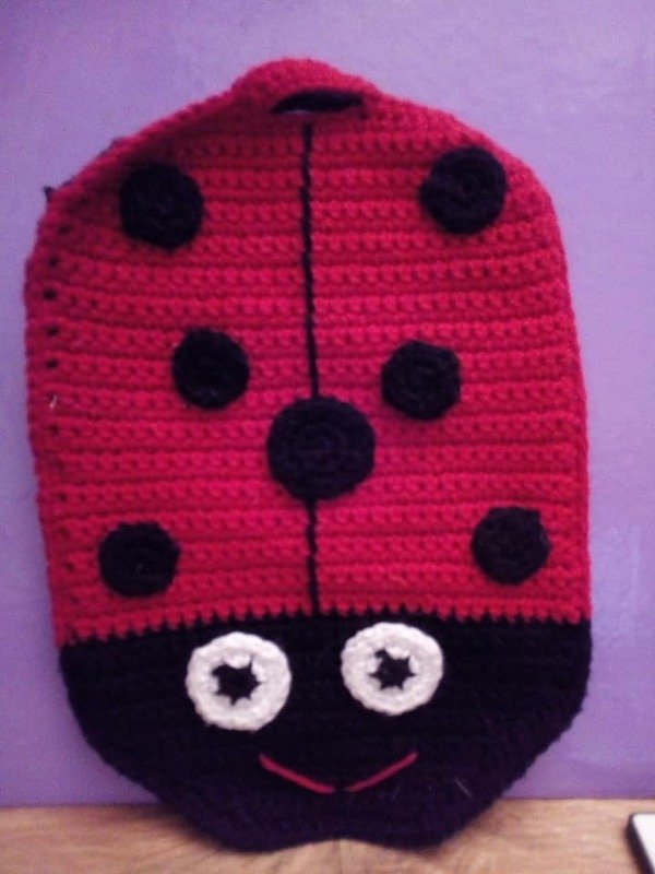 Glückskäfer-Topfhandschuhe - Häkelanleitung