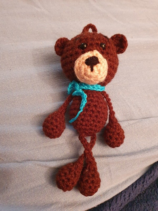 Häkelanleitung - Taschenbaumler Bärchen Björn