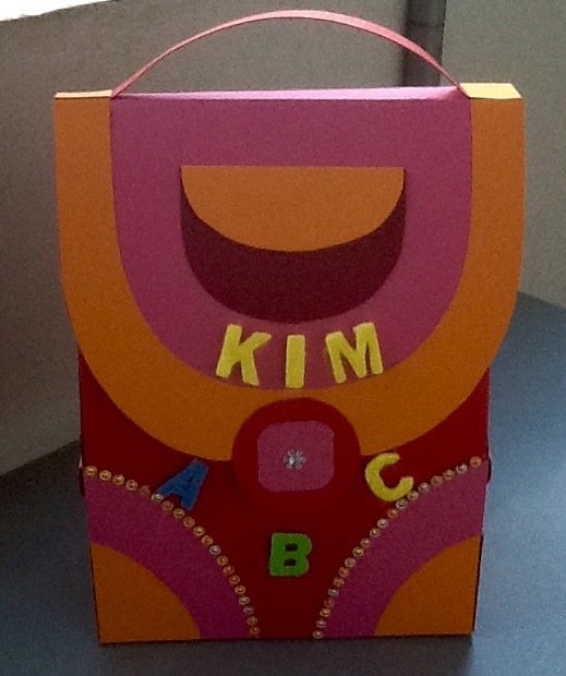 Geschenkverpackung – Rucksack – Bastelvorlagen und Anleitung