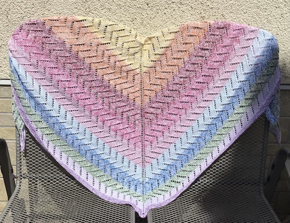 Zackenzauber - Lace shawl - easy to knit
