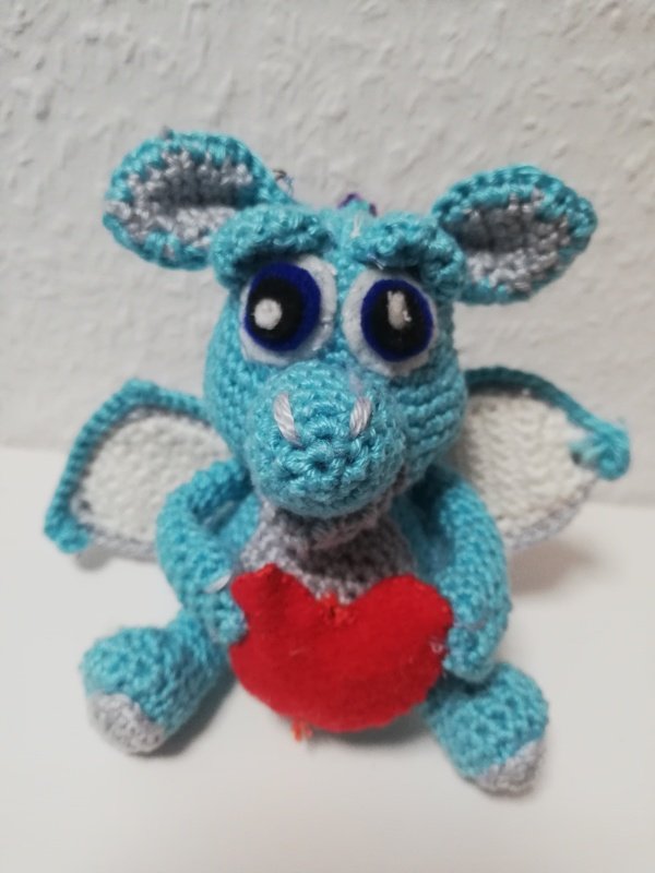 Häkelanleitung Glücksbringer kleiner Drache &quot;Fritzi&quot;