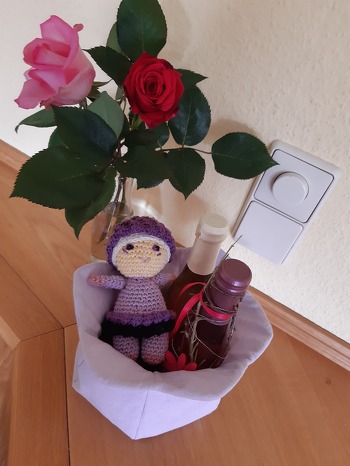 Besonders das Häkeln der Brombeerhaare hat Spaß gemacht!