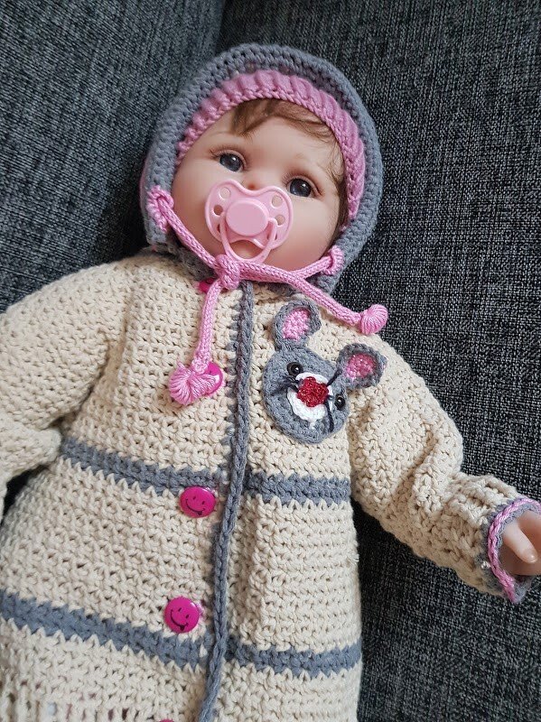 Baby &amp; children jacket &quot;Mouse&quot;, (Raglan, size 0 m. - 6 y.)