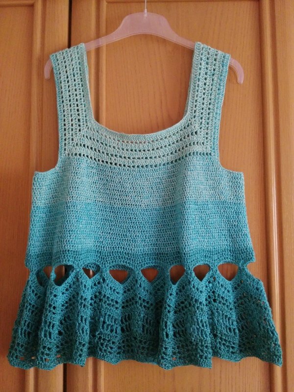 Top / Minikleid &quot;Happy Day&quot; im Mustermix - Häkelanleitung