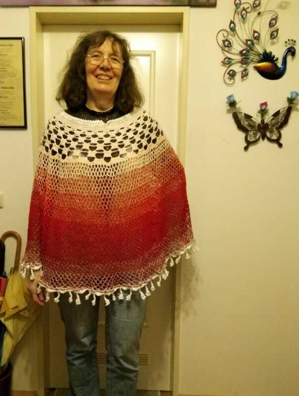 Häkeln / Poncho "Heike" / Größe S-XXL