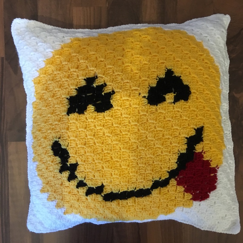 Häkelanleitung.pdf Zählmuster C2C Emoji-Kissen