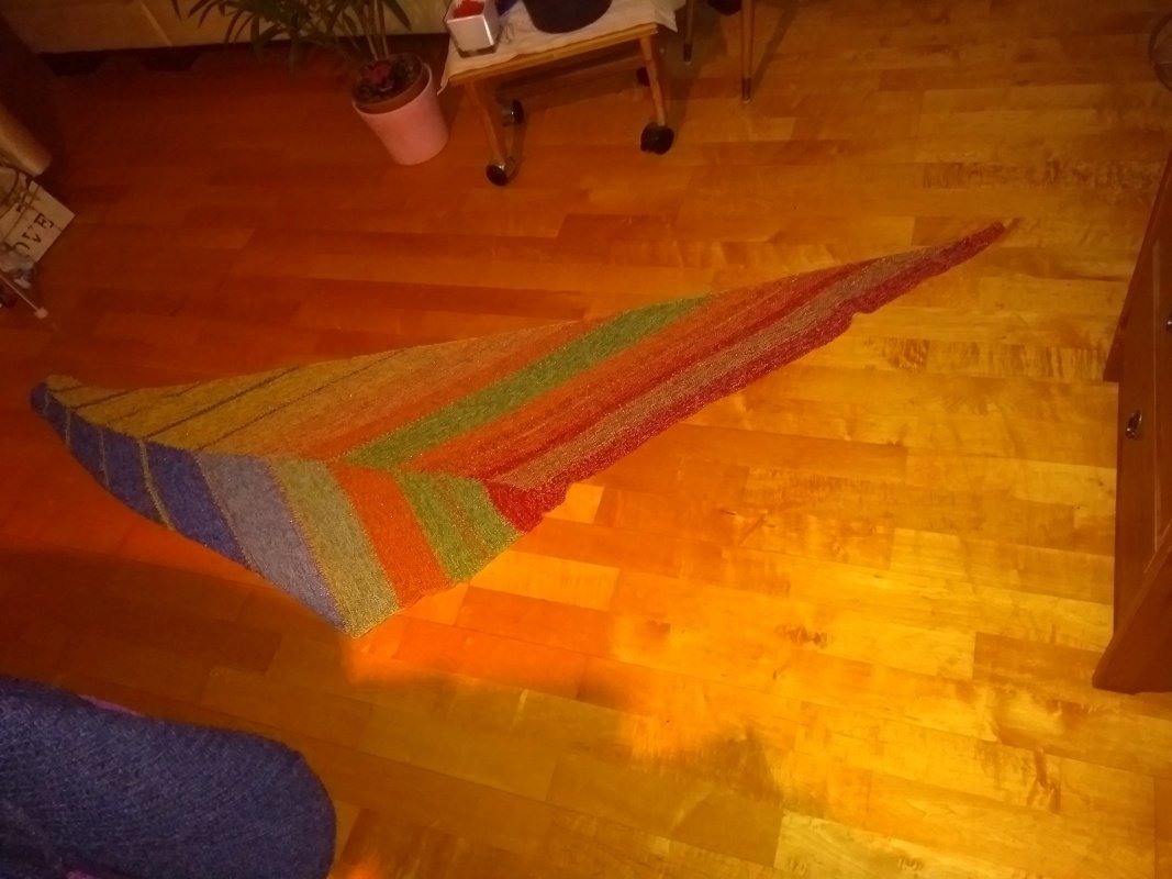 Knitting Pattern Shawl &quot;Harlequin&quot;