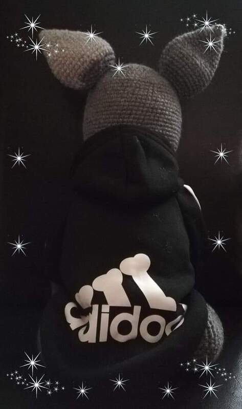 Häkelanleitung für Gabis französische Bulldogge Filou, ca. 45 cm groß