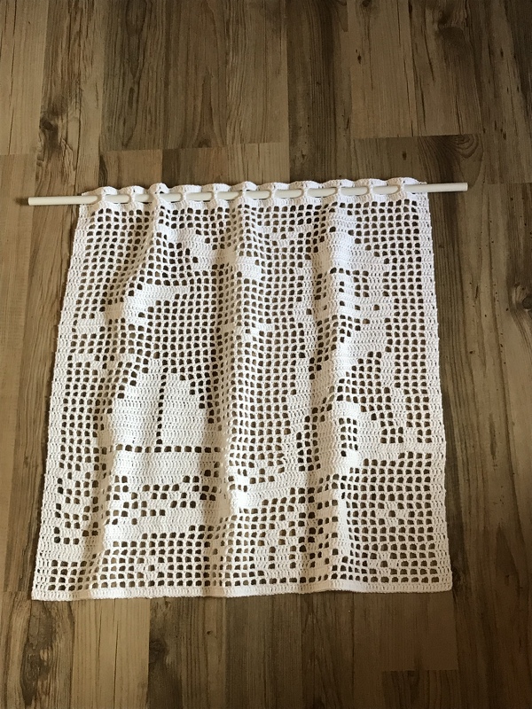 Häkeln / Gardine / Maritim