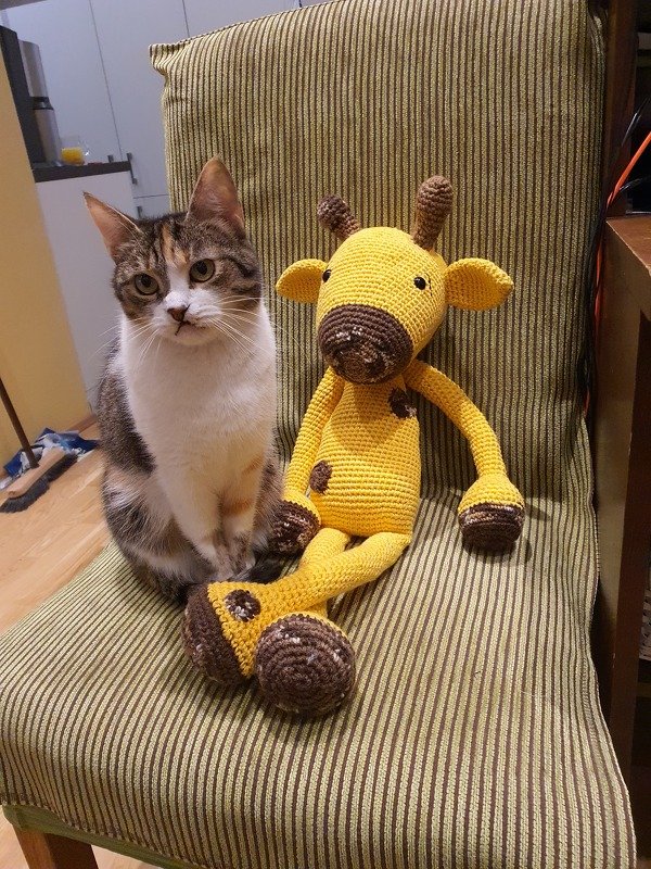 Giraffe Flecki , Schlenkertierchen, Liebhabtröster