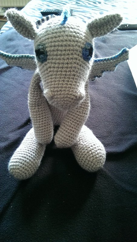 Häkelanleitung Drache "Taya" Schlenkertier