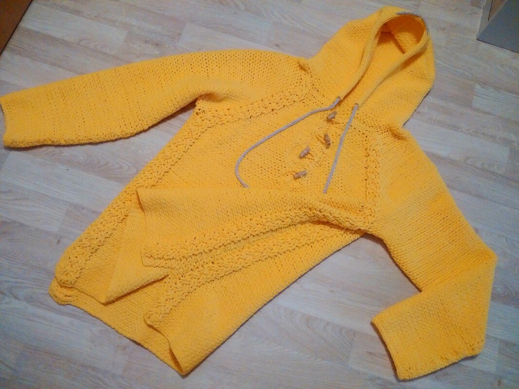 Hoodie (Pullover) &quot;Denim&quot; (Gr. XS-XXL, Raglan)