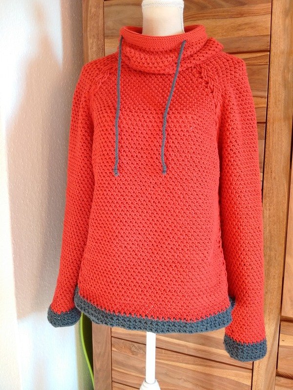 Hoodie (sweater) “Denim” (sizes XS to XXL, raglan)