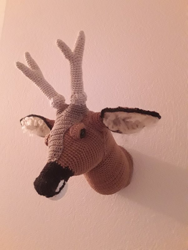 Häkelanleitung Trophäe Rehbock - PDF