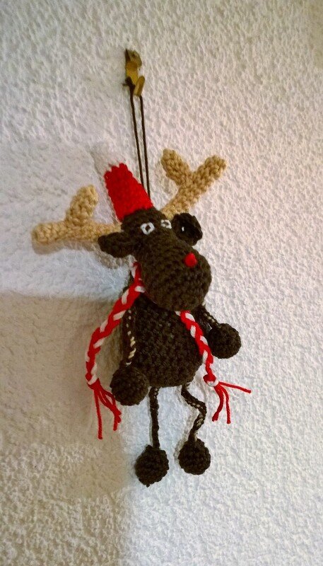 5er Set Weihnachten Anhänger Elch Nikolaus Schneemann Engel Christbaumschmuck