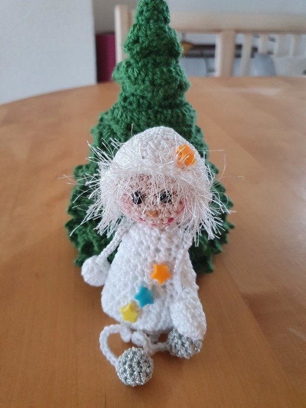 5er Set Weihnachten Anhänger Elch Nikolaus Schneemann Engel Christbaumschmuck