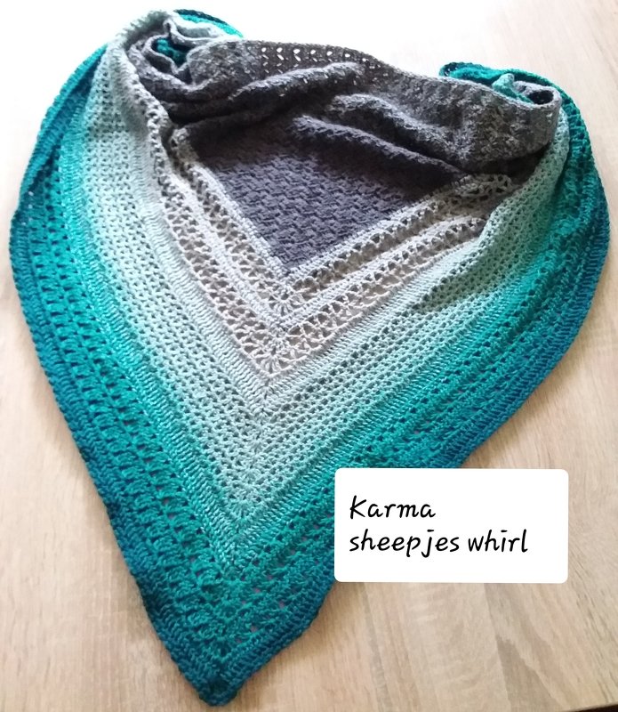 Häkelanleitung Tuch // Dreieckstuch // Halstuch Karma