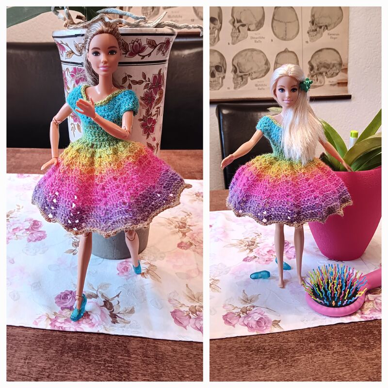 Fantastic princess dress for little fashion dolls