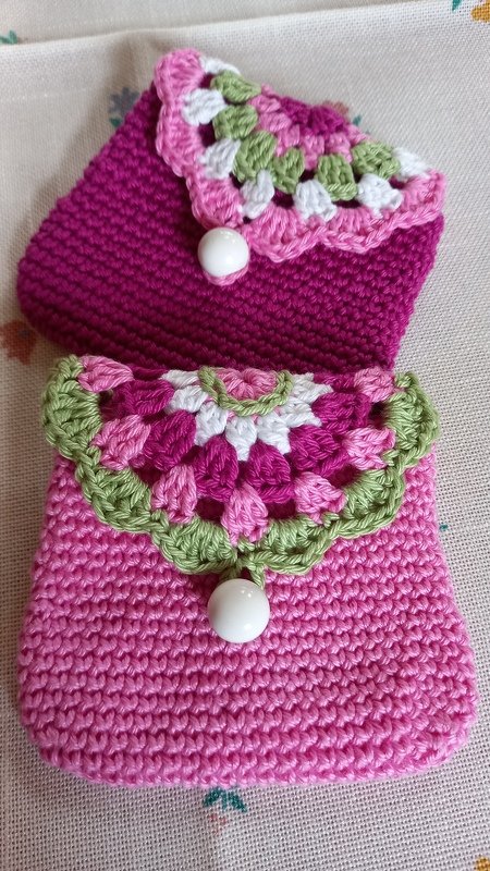 Häkelanleitung - kleine Kramtasche und tatüta - Tempotasche