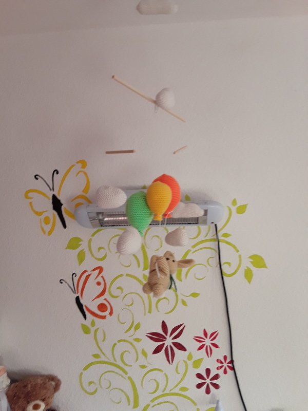 Häkelanleitung Babymobile &quot;Dream&quot; mit Hase, Ballons und Wolken