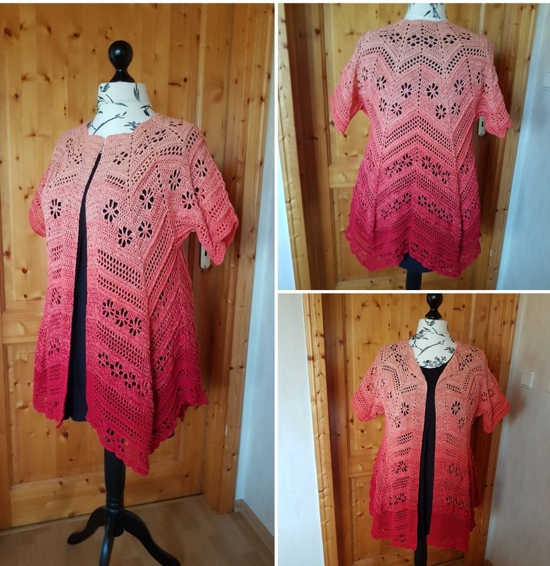 Nubes - Häkelweste, Häkeljacke Größe 36 -68 EU Damen