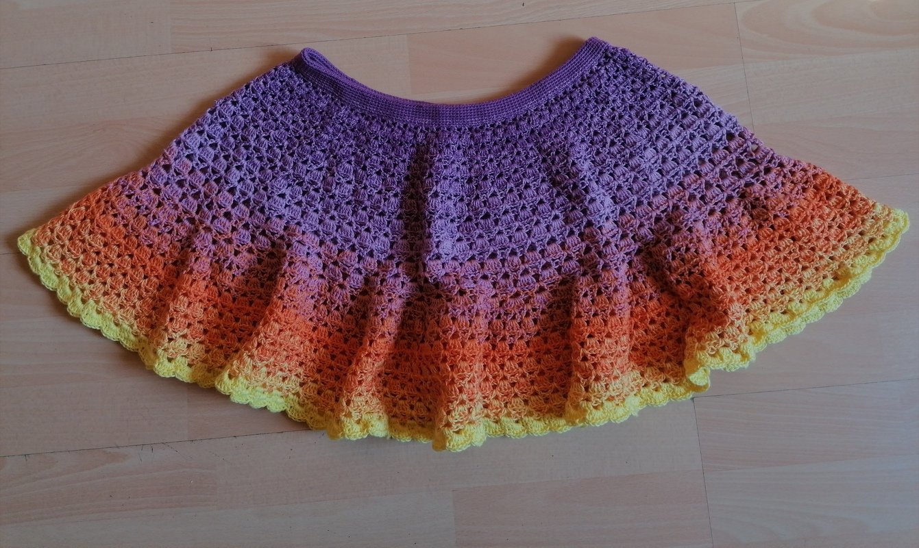 - JOSY - Sommerrock aus einem Bobbel häkeln, alle Größen ab 74 Kleinkind - 56 Damen, auch anderes Material möglich