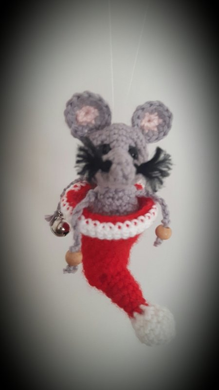 Häkelanleitung - Die Weihnachtsmäuschen - zwei Größen