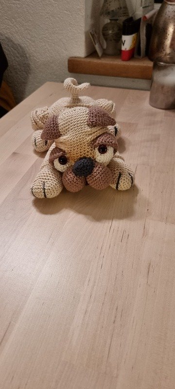 Crochet Pattern &quot; EDDIE&quot; The Pug