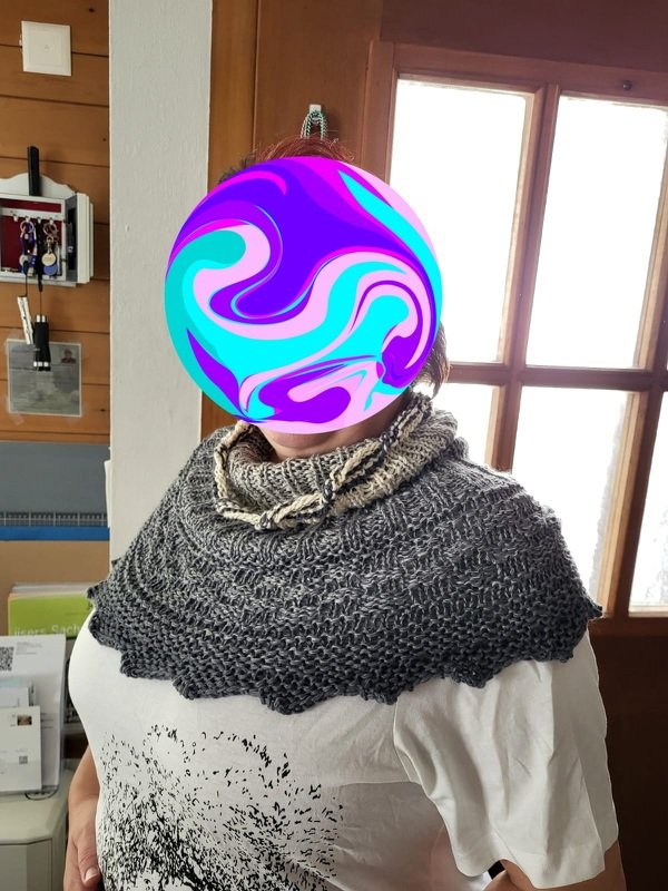 Wölkchen, Loop gestrickt